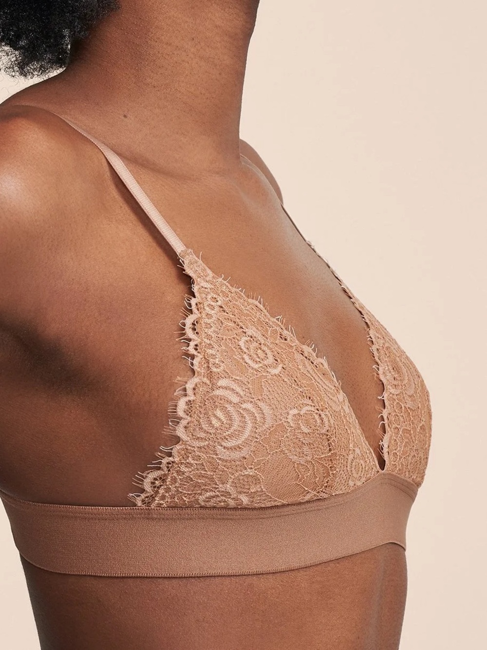 Pepper golden tan Everyday lace bralette Women’s size M